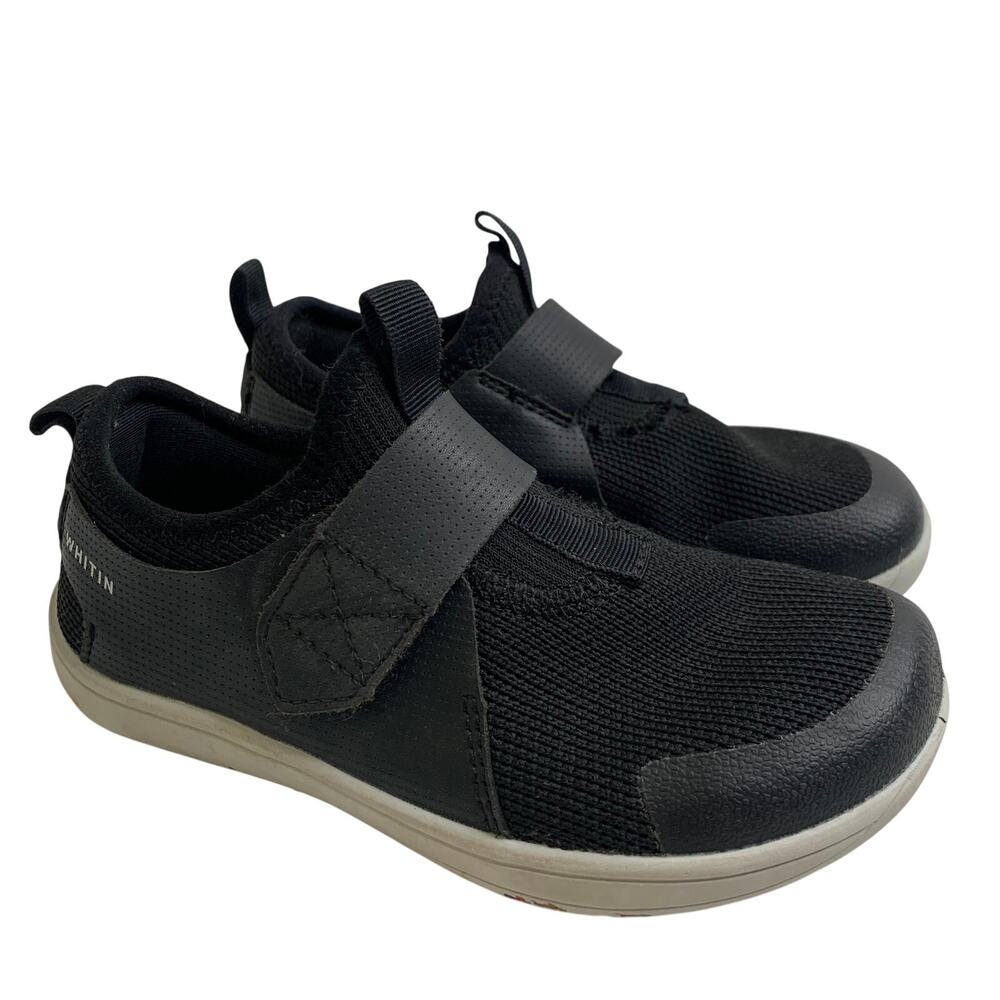 Whitin W8K3 Barefoot Sneakers Youth Sz 31 Kids US Sz 12.5-13 Black Top Slip-On